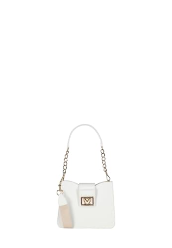 Love Moschino Damen Schultertasche, Weiß Schultertasche, Weiß