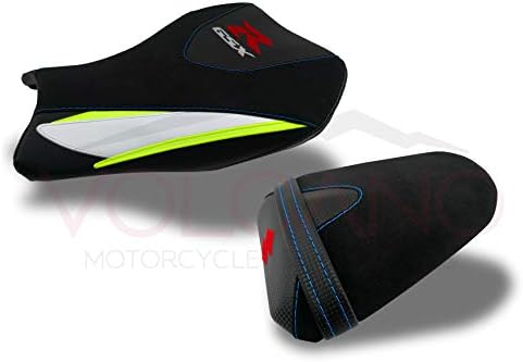Saddle cover seat cover in non-slip neoprene for GSX R 1000 2017-2019 (S023C) GIALLA FLUO