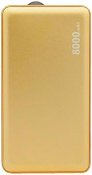 8000 mAh Gold Color USB Power Bank Portable External Battery Charger For Lenovo VIBE X2 Pro
