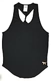 Victoria's Secret PINK Twist Back Tank Medium Pure Black