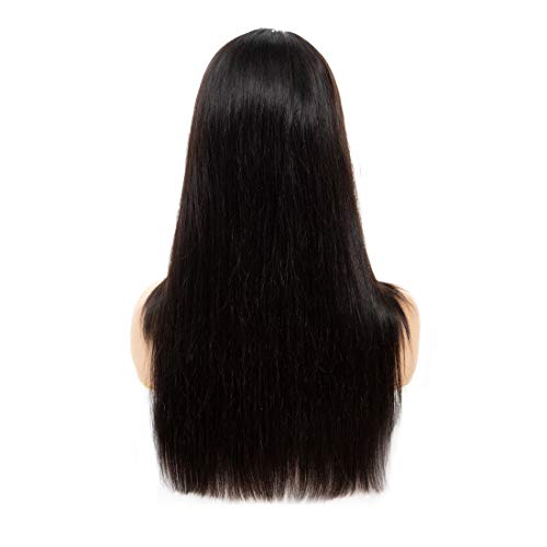 Brazilian-Straight-Machine-Human-Wigs-with-Bangs-Unprocessed-Virgin-Human-Hair-150-Density-No-Lace-Front-Straight-Human-Hair-Wigs-Glueless-Machine-Made-Wigs-for-Black-Women-Natural-Color-18inch