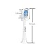 Senyum Replacement Toothbrush Heads, DiamondWhite Sonic Brush Heads