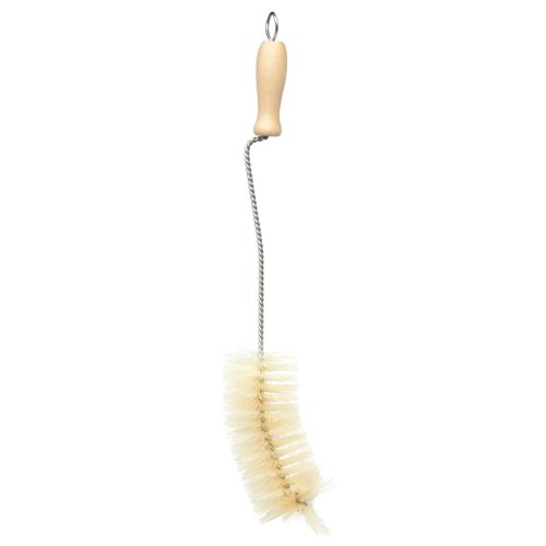 Brstenhaus Redecker Baby Bottle Brush with Pig Bristles and Steel Wire and Beechwood Handle, 12-1/2-Inches by 1-3/4-Inches