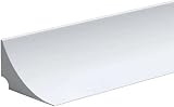 Zayejod 39Inch Silicone Shower Threshold Water Barrier White 2.5cm