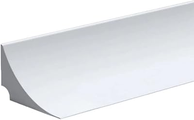Zayejod 39Inch Silicone Shower Threshold Water Barrier White 2.5cm