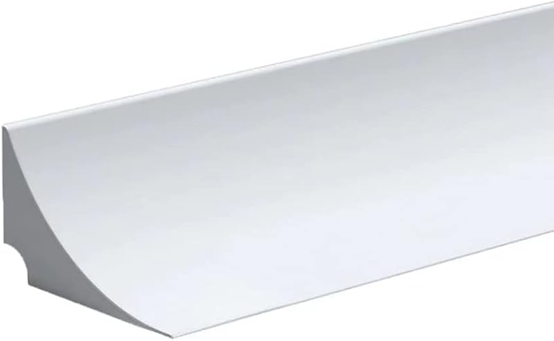 Zayejod 39Inch Silicone Shower Threshold Water Barrier White 2.5cm
