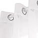 Deconovo White Sheer Curtains 63 Inch Length Grommet Voile Drape Curtains for Living Room 2 Panels 52x63 Inch