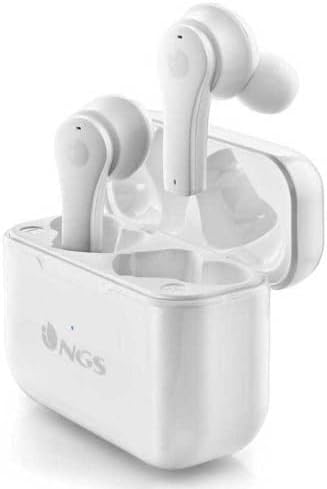 ARTICA Bloom White - Auscultadores sem fios Compatíveis com tecnologia Bluetooth e TWS, base de carregamento, autonomia 24h, microfone, controlo tátil.