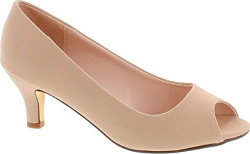 Bonnibel Wonda-2 Womens Peep Toe Low Heel Dress Pumps