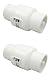 2) Pentair R172288 Rainbow Chlorinator 1 1/2" x 2" Slip Check Valves 300 320 322