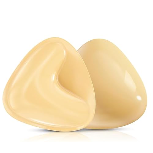 Woakess Sticky Bra Inserts, Sujetador Adhesivo Push Up Bra, Sujetador Adhesivo Doble Cara, Almohadillas de Sujetador Extraíble Push-up Almohadilla de Empuje para Sujetador Deportivo Traje Baño