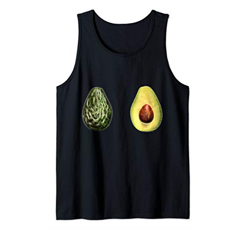 Funny Woman's Two Avocado Fruits Healthy Food Vegan Tank Top