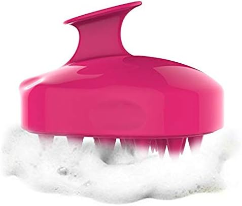 Rejuvenating Hair Regrowth Scalp Massager Shampoo Brush (HOT PINK)
