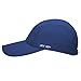 UPF 50+ Foldable Baseball Cap Sun Protection Quick Dry Portable Folding Hats for Men or Women, Dark Blue