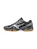 Mizuno Women's Wave Hurricane 3 Volleyball Shoe, Black/Silver, 7 B US