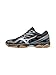 Mizuno Women's Wave Hurricane 3 Volleyball Shoe, Black/Silver, 7 B US