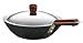 Hawkins Futura 2.5 Litre Deep Fry Pan, Long Handle Hard Anodised Kadai with Stainless Steel Lid, Flat Bottom Kadhai, Black (ADL25S)