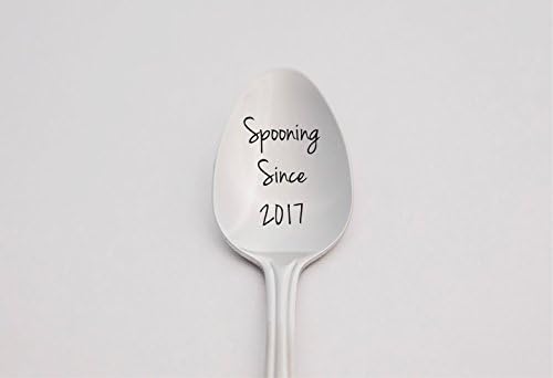 Spooning Since - Personalized Spoon - Boyfriend Gift - Anniversary Gift - Wedding Gift - Engraved Tea Spoon - Coffee Spoon