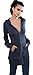 Blanks Women's Fine Interlock Fitted Long Zip Hoody with Nickel Zipper