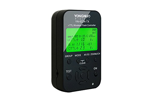 YONGNUO YN622N-TX Wireless TTL Flash Controller Transmitter with LCD Display Working with HSS& Full Function for Nikon