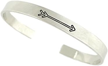 Arrow Cuff Bracelet - Arrow Wanderlust Jewelry - Thick Pewter Cuff Bracelet - Hand Stamped Jewelry - Personalized Engraved Jewelry