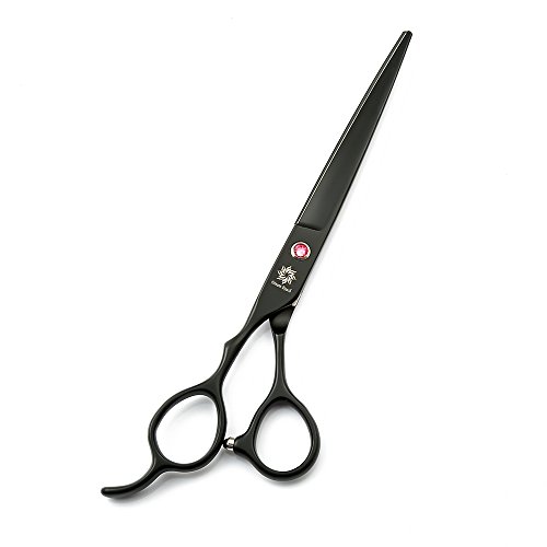 Dream Reach 7" Professional Left-Handed Japanese 440C Stainless Steel Pet Grooming Straight Shear Dog/Cat Cutting Scissor Tool with Bag for Left Hand Pet Groomer or Family DIY Use - Thumbnail 5