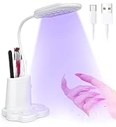 AORAEM LED Nail Lamp,30W Nail Dryer for Nails Gel Polish Light Rotatable Gooseneck Flash Cure Lig...