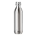 Oggi 8085.0 Stainless Steel Calypso Double Wall Sports Bottle with Screw Top (.05 Liter, 17oz)-Satin Lustre Finish