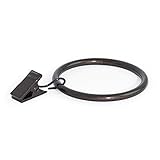 Ivilon Drapery Window Curtain Clips Rings - Set of 14 Decorative Drapery Rings Curtain Clip Rings with Strong Clips 2