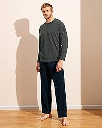 LAPASA Men's Soft Knit Pajama Sets Comfy Sleepwear