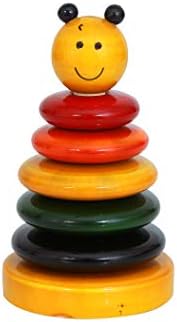BabyButtons Organic Handcrafted Wooden Stacker Toy (Bear)