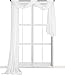 Utopia Bedding Premium White Sheer Scarves Sheer Window Curtains, 54 by 216 Inches, White Luxuries.