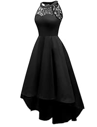 DRESSTELLS Vestido de cóctel para mujer, estilo vintage, de los años 50, para dama de honor, con encaje, floral