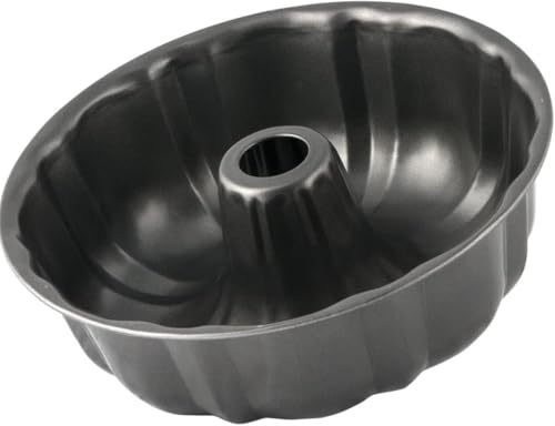 Forma de Bolo com Furo 24cm Antiaderente Redonda Alta para Pudim