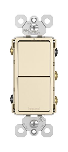 Legrand radiant RCD33LACC6 15 Amp Combination 2-in-1 Decorator Rocker Light Swi…