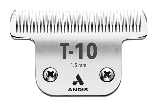Andis Carbon-Infused Steel UltraEdge Dog Clipper Blade, Size-T-10, 1/6-Inch Cut Length (22305)