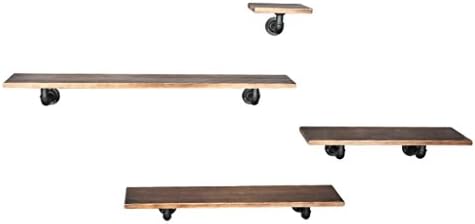 Kitchen Iron-art Commodity Shelf Bedroom Living Room Wall Storage Frame American Style Retro Solid Wood Bookshelf