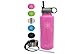 Smart Flask, Stainless Steel Vacuum Insulated Water Bottle, Includes Straw Cap and Stainless Steel Lid, 32 Oz, (Pink)
