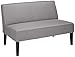 Christopher Knight Home Dejon Modern Fabric Loveseat, Gray / Matte Black Dimensions: 30.00”D x 50.00”W x 32.20”H