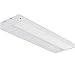GETINLIGHT 12-inch 3 Color Levels LED Under Cabinet Lighting, Hardwired or Plugged-in, Selectable White 2700K/3000K/4000K, Dimmable, White Finished, IN-0210-1