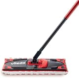 Vileda UltraMax Flat Mop and Bucket Set Red Hands-Free Wringing 180° view 4