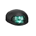 Attwood 3150G7 Green 2-Mile Sidelight, Deck Mount, for Boats Up to 65.6 Feet, 7-Inch Hard Wire Leads, Black Housing