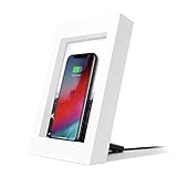 Twelve South PowerPic | Picture Frame Stand with integrated 10W Qi Charger for iPhone / Wireless Charging Smart Phones (white)