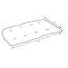 Pillow Perfect Outdoor/Indoor Santa Maria Azure Tufted Loveseat Cushion, 44