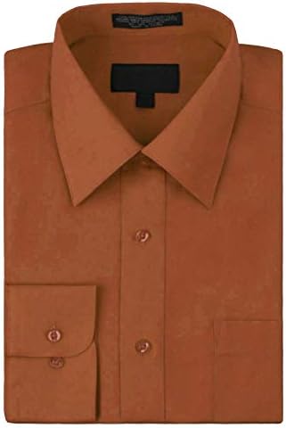 Amazon.com: Men's BURGUNDY Dress Shirt w/Convertible Cuffs sz 15 32/33 :  Clothing, Shoes & Jewelry