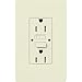 Lutron Claro 15-Amp Tamper-Resistant GFCI Duplex Receptacle - Biscuit