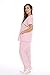 11140W Just Love Women's Scrub Sets / Medical Scrubs / Nursing Scrubs - M, Light Pink with Steel Grey Trim,Light Pink With Steel Grey Trim,Medium