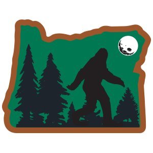 Amazoncom bigfoot sticker in oregon state  gift for oregon or