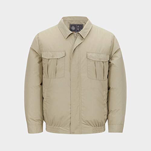 Mayunn Summer Outdoor Workwear Fan Cooling Sunscreen Suit Air Conditioning Suit - Prevent Heat Stroke, Fast Drying, Sun Protection, Breathability Plus Size (Khaki, XL)