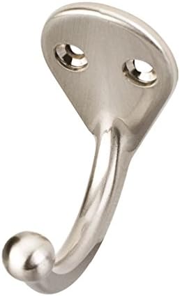 1-3/4" Projection- Satin Nickel- Single RobeCoatHat Hook- Item # RH01